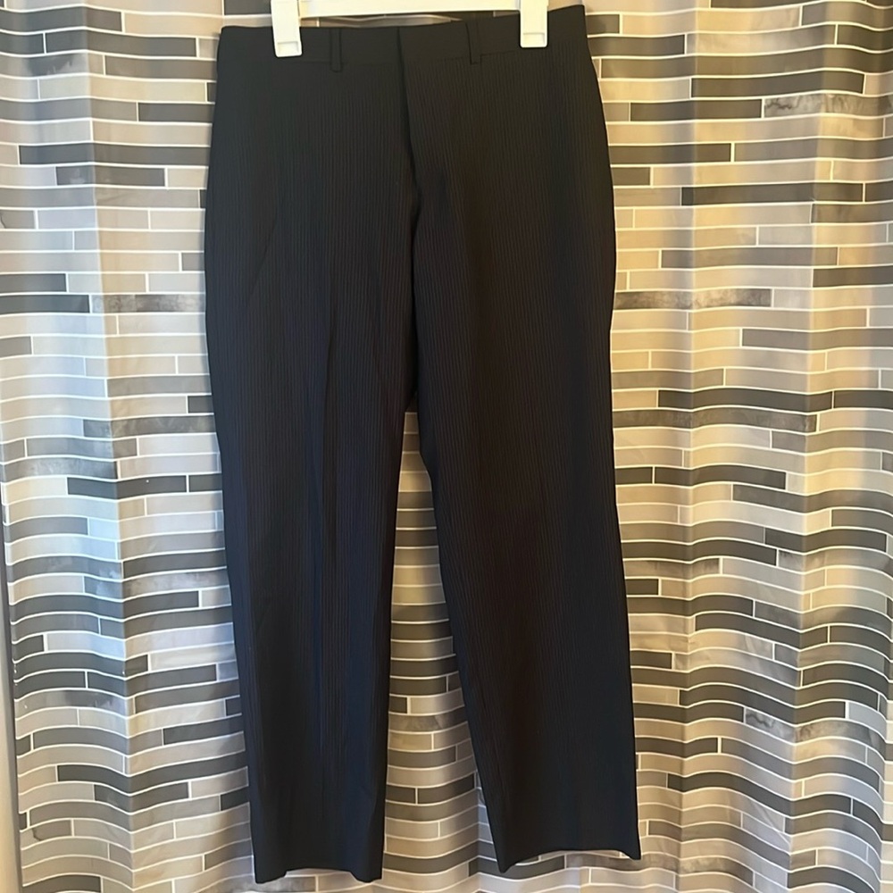 Billy London Black Pinstripe Dress Pants